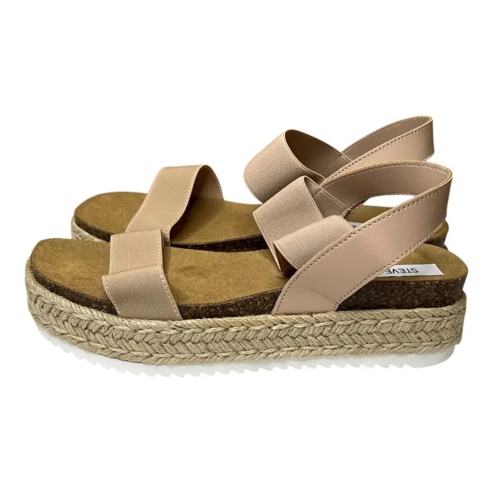 Steve Madden Jaklin Espadrille Sandals Blush Size 8 - Picture 5 of 7